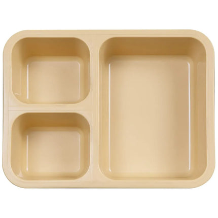 Khay Nhựa Hình Chữ Nhật Cambro 853FCP161 3 Ngăn, 21.7 x 15.9 cm, Be