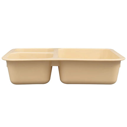 Khay Nhựa Hình Chữ Nhật Cambro 853FCP161 3 Ngăn, 21.7 x 15.9 cm, Be