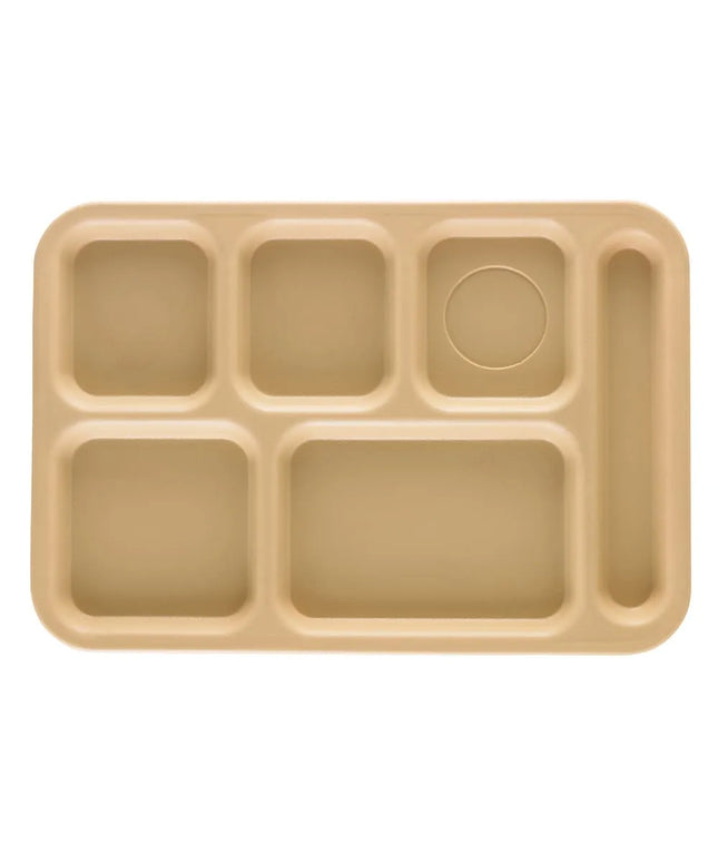 Khay Nhựa Hình Chữ Nhật Cambro PS1014161 6 Ngăn, 25.4 x 36.8 cm, Be
