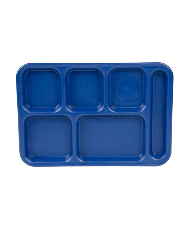 Khay Nhựa Hình Chữ Nhật Cambro PS1014186 6 Ngăn, 25.4 x 36.8 cm, Xanh Navy