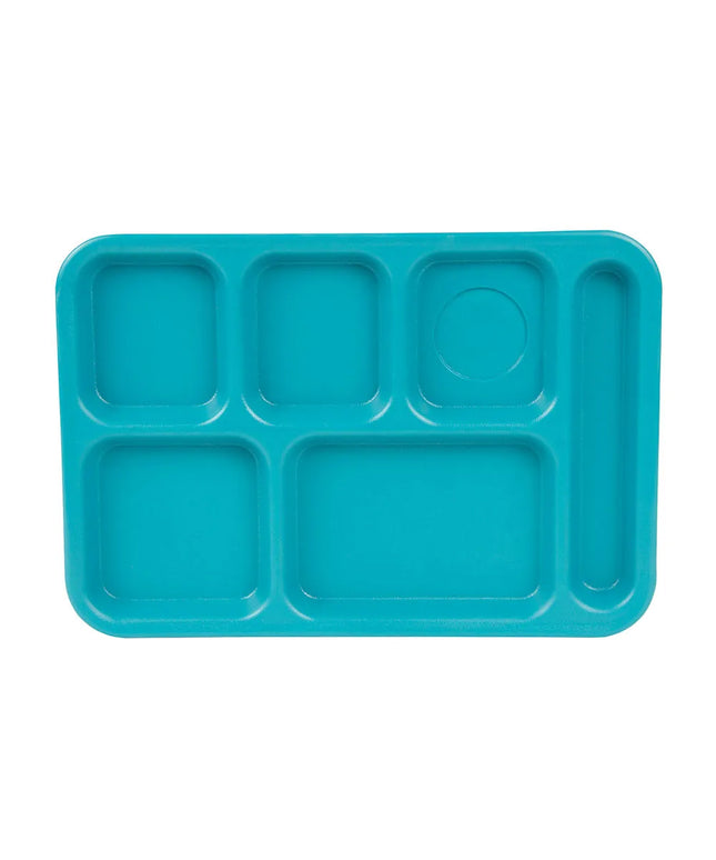 Khay Nhựa Hình Chữ Nhật Cambro PS1014414 6 Ngăn, 25.4 x 36.8 cm, Xanh Teal