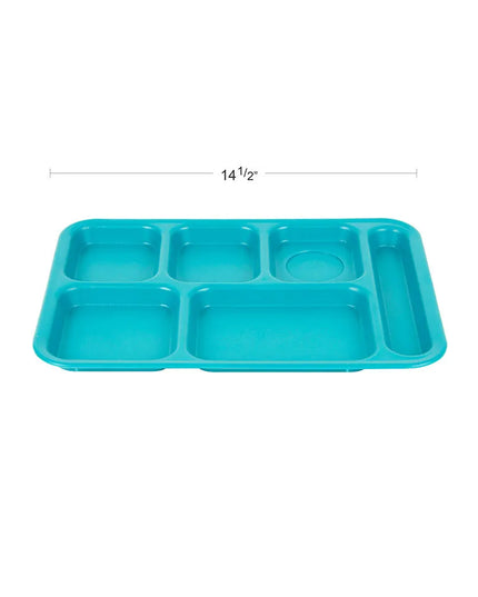 Khay Nhựa Hình Chữ Nhật Cambro PS1014414 6 Ngăn, 25.4 x 36.8 cm, Xanh Teal