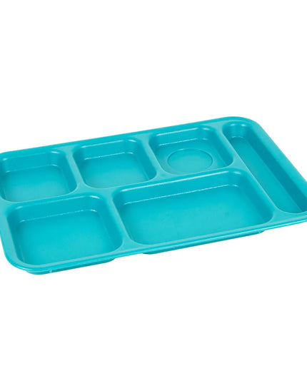 Khay Nhựa Hình Chữ Nhật Cambro PS1014414 6 Ngăn, 25.4 x 36.8 cm, Xanh Teal