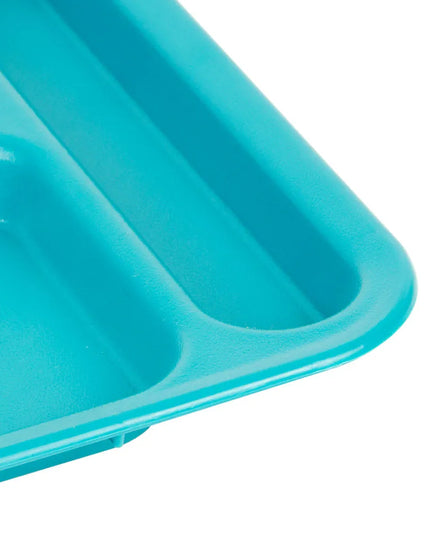 Khay Nhựa Hình Chữ Nhật Cambro PS1014414 6 Ngăn, 25.4 x 36.8 cm, Xanh Teal