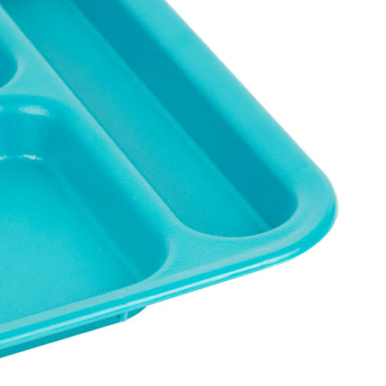 Khay Nhựa Hình Chữ Nhật Cambro PS1014414 6 Ngăn, 25.4 x 36.8 cm, Xanh Teal