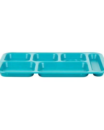 Khay Nhựa Hình Chữ Nhật Cambro PS1014414 6 Ngăn, 25.4 x 36.8 cm, Xanh Teal