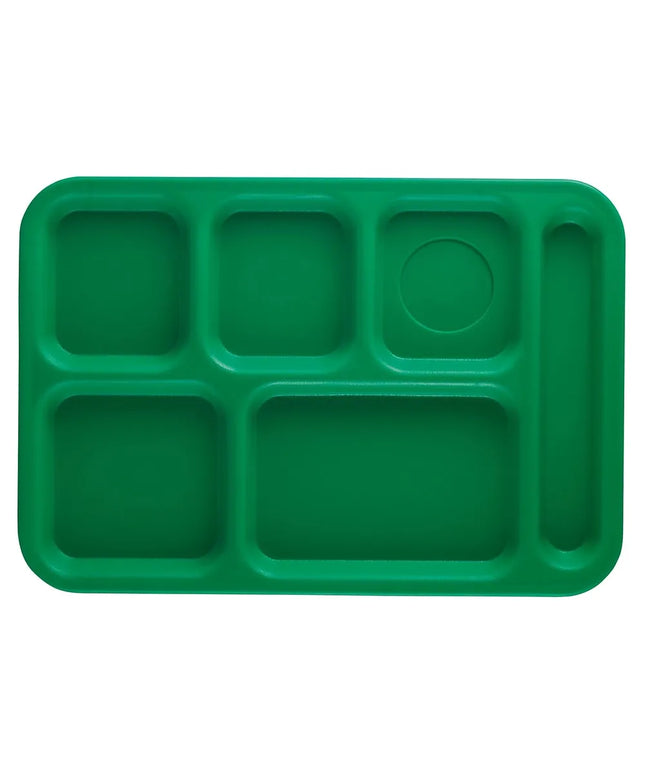 Khay Nhựa Hình Chữ Nhật Cambro PS1014437 6 Ngăn, 25.4 x 36.8 cm, Xanh Lá