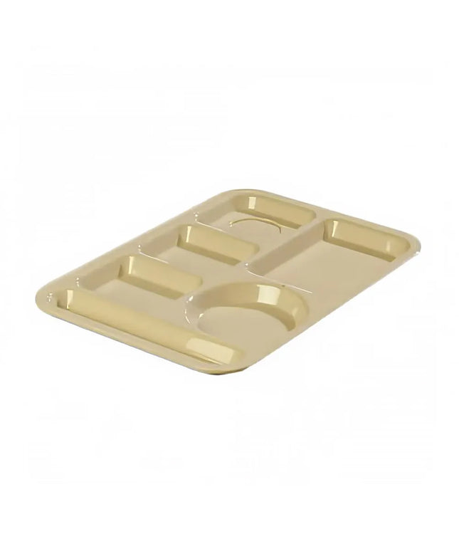 Khay Nhựa Hình Chữ Nhật Carlisle 614PC25 6 Ngăn 35.2 x 25.1 cm Màu Nâu Nhạt