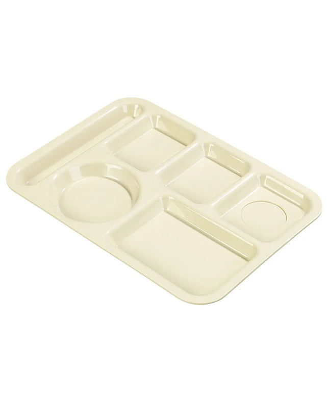 Khay Nhựa Hình Chữ Nhật Carlisle P61425 6 Ngăn, 35.2 x 25.4 cm, Be