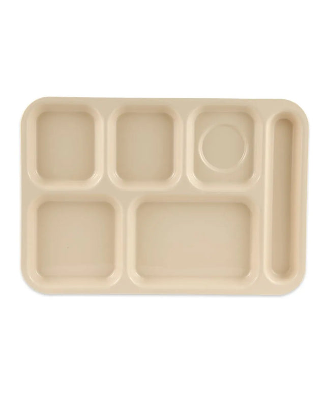 Khay Nhựa Hình Chữ Nhật GET TR-153-T 6 Ngăn, 36.8 x 25.4 cm, Be