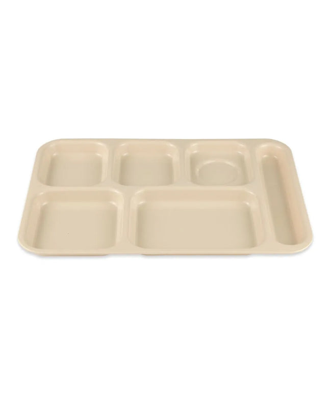 Khay Nhựa Hình Chữ Nhật GET TR-153-T 6 Ngăn, 36.8 x 25.4 cm, Be