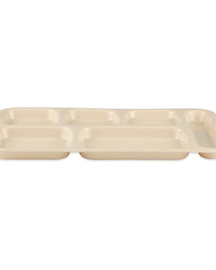 Khay Nhựa Hình Chữ Nhật GET TR-153-T 6 Ngăn, 36.8 x 25.4 cm, Be