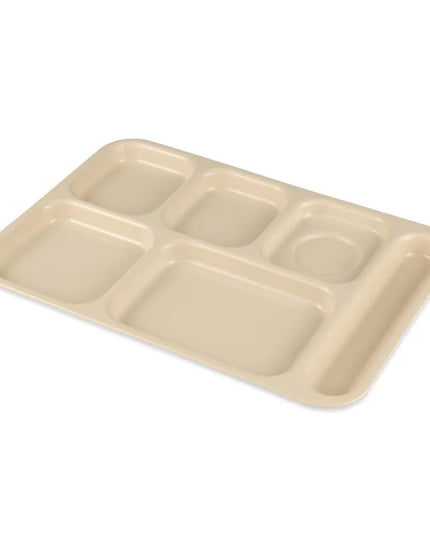 Khay Nhựa Hình Chữ Nhật GET TR-153-T 6 Ngăn, 36.8 x 25.4 cm, Be