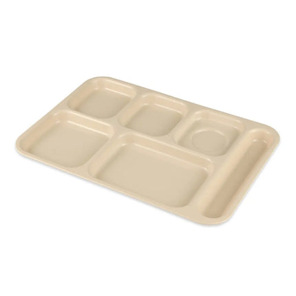 Khay Nhựa Hình Chữ Nhật GET TR-153-T 6 Ngăn, 36.8 x 25.4 cm, Be