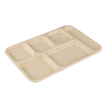 Khay Nhựa Hình Chữ Nhật GET TR-153-T 6 Ngăn, 36.8 x 25.4 cm, Be