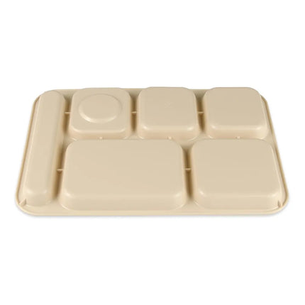 Khay Nhựa Hình Chữ Nhật GET TR-153-T 6 Ngăn, 36.8 x 25.4 cm, Be