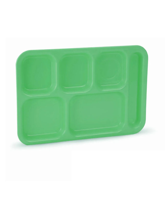 Khay Nhựa Hình Chữ Nhật Vollrath 2615-119 6 Ngăn 34.9 x 24.8 cm Màu Xanh Lá