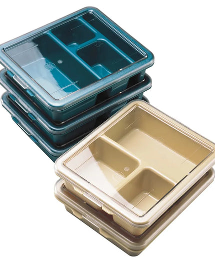 Khay Nhựa Phục Vụ Bữa Ăn Cambro 9113CW133 3 Ngăn 22.9 x 27.9 cm Màu Be