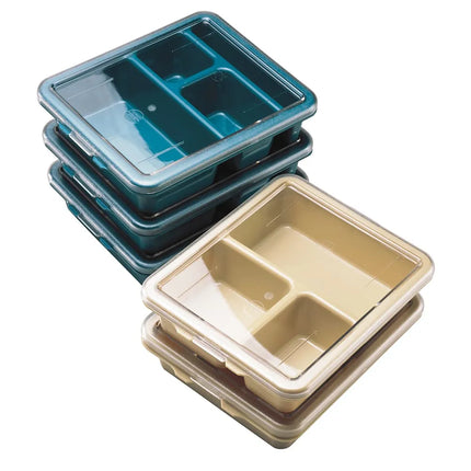 Khay Nhựa Phục Vụ Bữa Ăn Cambro 9113CW133 3 Ngăn 22.9 x 27.9 cm Màu Be