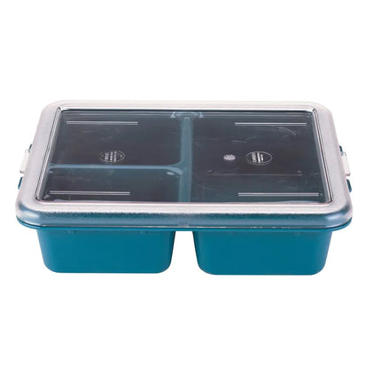 Khay Nhựa Phục Vụ Bữa Ăn Cambro 9113CW414 3 Ngăn 22.9 x 27.9 cm Màu Xanh Mòng Két