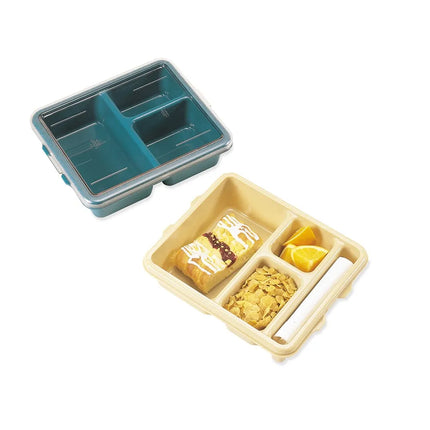 Khay Nhựa Phục Vụ Bữa Ăn Cambro 9113CW414 3 Ngăn 22.9 x 27.9 cm Màu Xanh Mòng Két