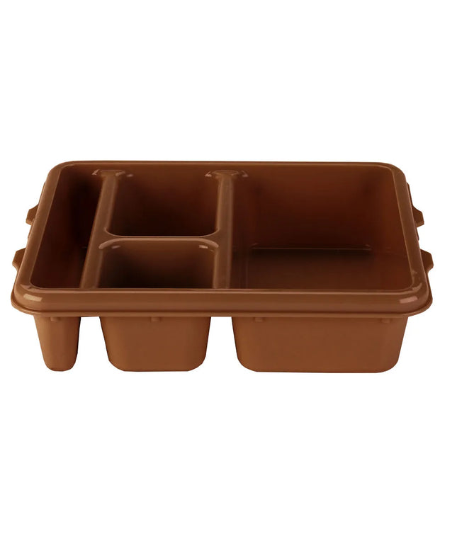 Khay Nhựa Phục Vụ Bữa Ăn Cambro 9114CP167 4 Ngăn 22.7 x 27.3 cm Màu Nâu