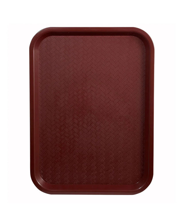 Khay Nhựa Thức Ăn Nhanh Winco FFT-1418U 45.7 cm x 35.6 cm Màu Đỏ Booc Đô
