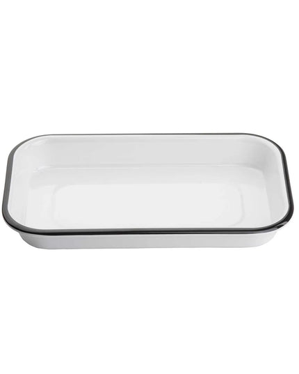 Khay Nướng Chữ Nhật Cỡ 1/8 Tablecraft 11671, Nhựa Melamine, Màu Trắng
