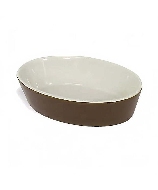 Khay Nướng Oval Browne 564004BR Gốm Nâu 270 ml