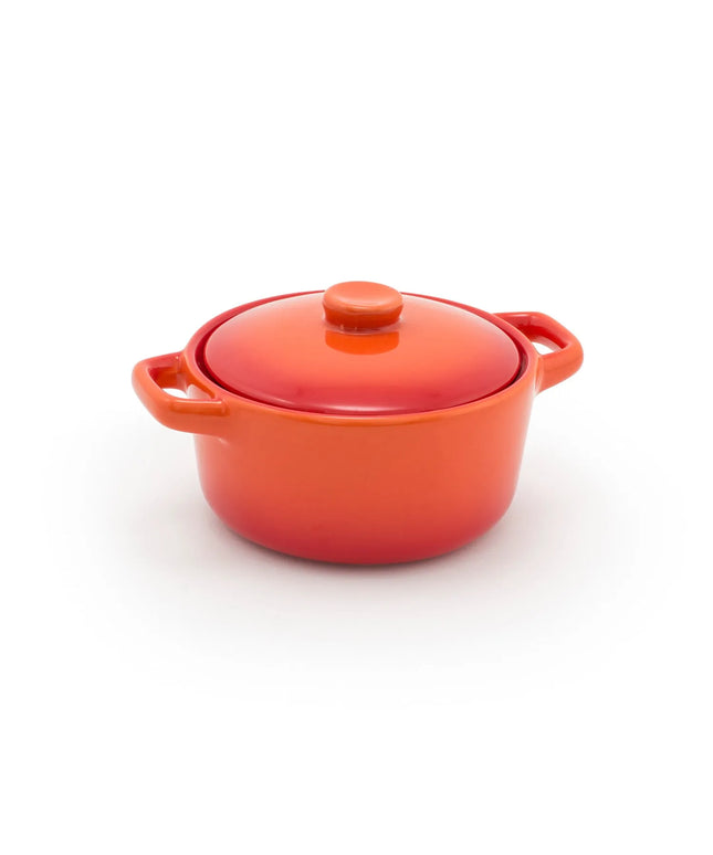 Khay Nướng Tròn Kiln® Front Of The House DBO133ORC23 473 ml Có Nắp Sứ Màu Blood Orange