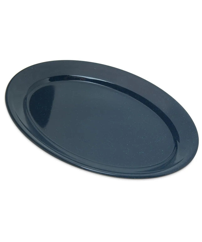 Khay Oval Melamine Dallas Ware Carlisle 4356035 30.5 cm x 21.6 cm, Cafe Blue