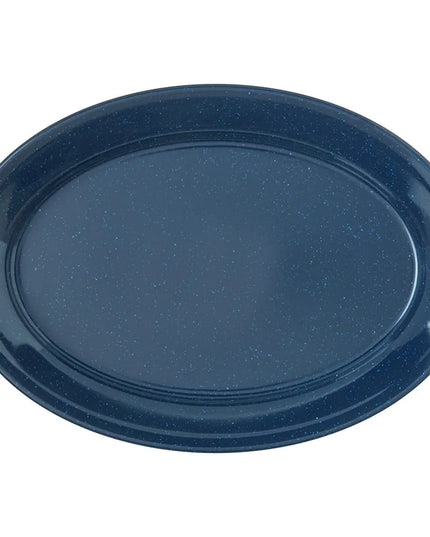 Khay Oval Melamine Dallas Ware Carlisle 4356035 30.5 cm x 21.6 cm, Cafe Blue