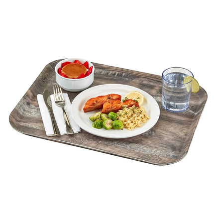 Khay Phục Vụ Chữ Nhật Cambro 1216DCET825 Camtray 40.6 x 30.5 cm - Fiberglass, Màu Dark Oak