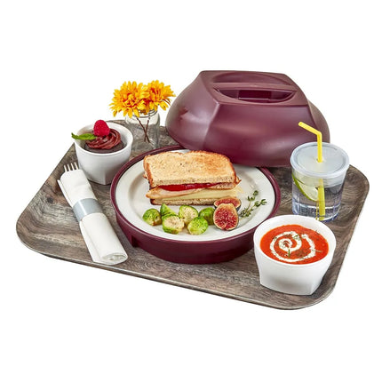 Khay Phục Vụ Chữ Nhật Cambro 1216DCET825 Camtray 40.6 x 30.5 cm - Fiberglass, Màu Dark Oak