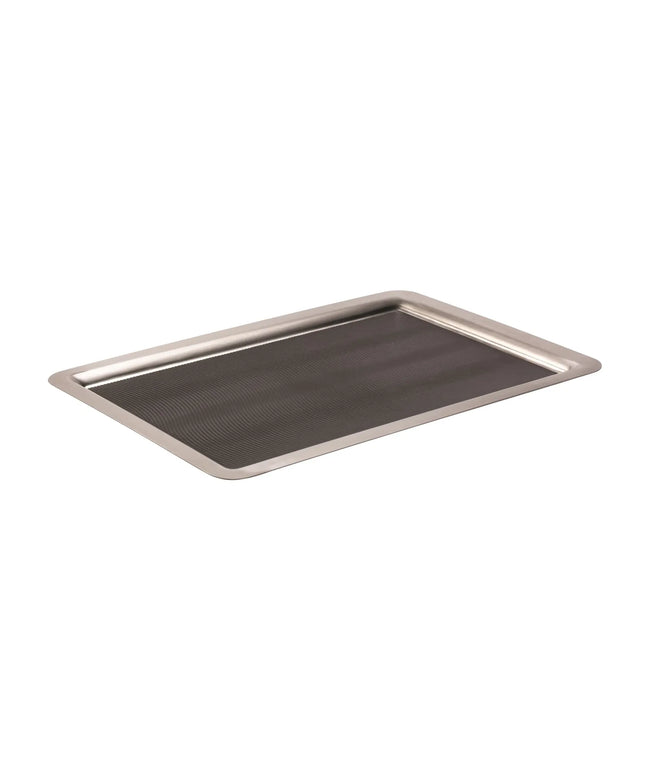 Khay Phục Vụ Chữ Nhật Service Ideas TRRT2014SR 27.9x35.6 cm, Inox, Bạc