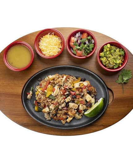 Khay Phục Vụ Fajita Bầu Dục Tablecraft 10710 43 x 31 cm, Gỗ Keo