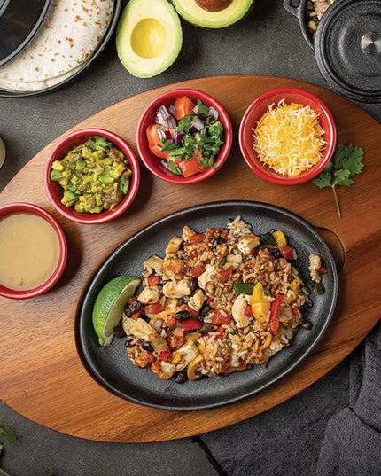 Khay Phục Vụ Fajita Bầu Dục Tablecraft 10710 43 x 31 cm, Gỗ Keo