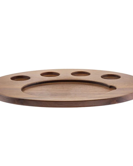 Khay Phục Vụ Fajita Bầu Dục Tablecraft 10710 43 x 31 cm, Gỗ Keo
