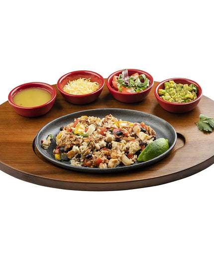Khay Phục Vụ Fajita Bầu Dục Tablecraft 10710 43 x 31 cm, Gỗ Keo