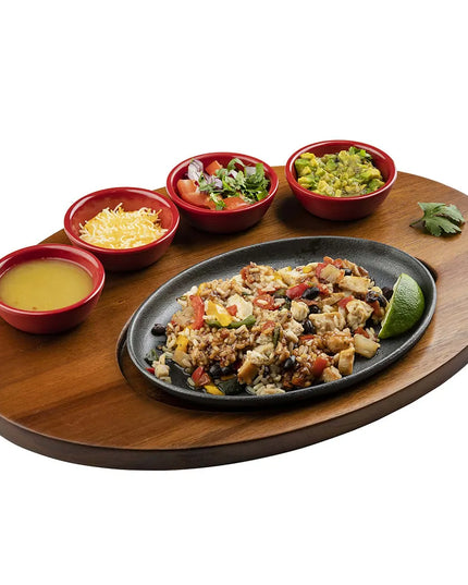 Khay Phục Vụ Fajita Bầu Dục Tablecraft 10710 43 x 31 cm, Gỗ Keo
