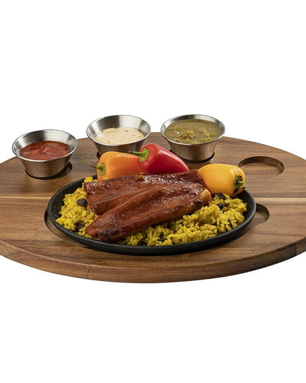 Khay Phục Vụ Fajita Bầu Dục Tablecraft 10710 43 x 31 cm, Gỗ Keo