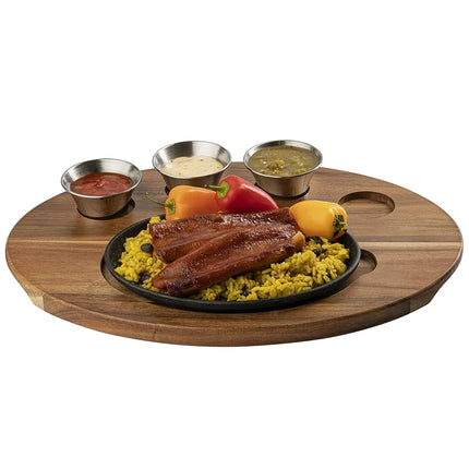 Khay Phục Vụ Fajita Bầu Dục Tablecraft 10710 43 x 31 cm, Gỗ Keo