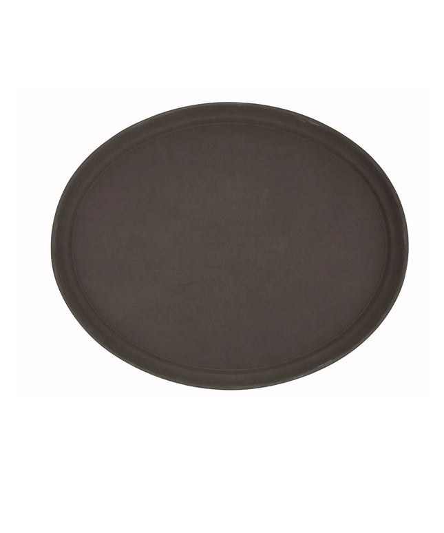 Khay Phục Vụ Hình Oval Winco TRH-2722 55.9 x 68.6 cm - Nhựa, Màu Nâu
