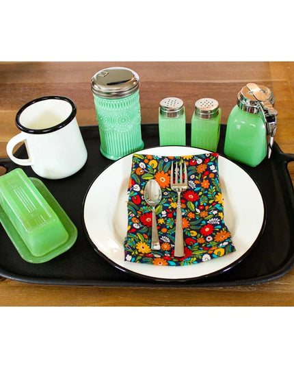 Khay Phục Vụ Melamine Tablecraft 10048 Có Tay Cầm Giả Gang 51.8 x 33.7 cm