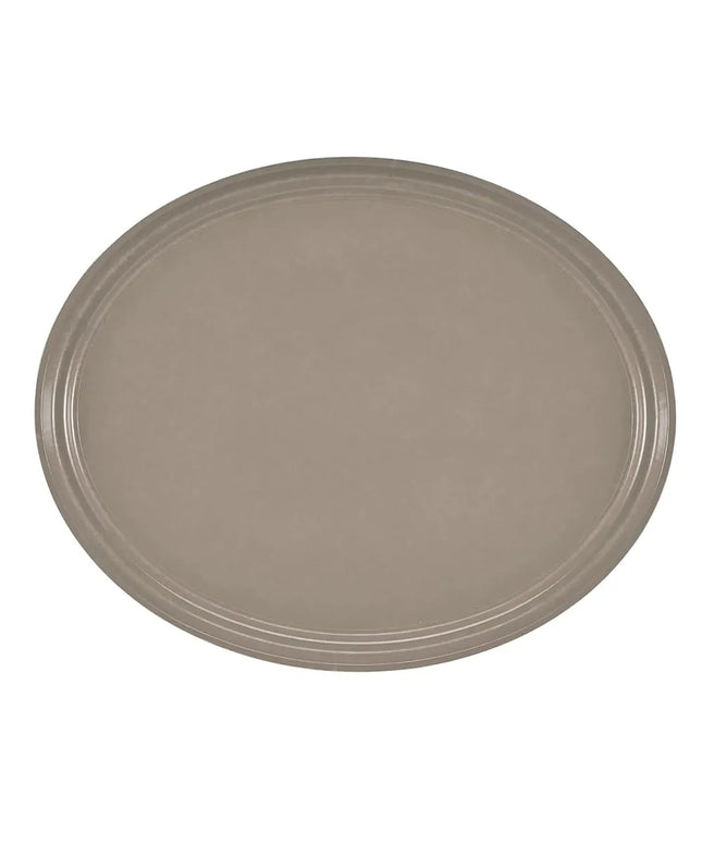 Khay Phục Vụ Oval Cambro 2500199 Fiberglass 48.9x61 cm Màu Taupe