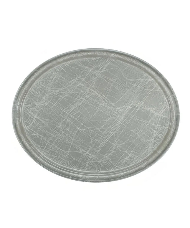Khay Phục Vụ Oval Cambro 2500215 Fiberglass 48.9x61 cm Màu Xám Abstract