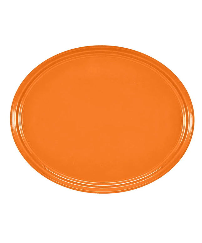 Khay Phục Vụ Oval Cambro 2500222 Fiberglass 48.9x61 cm Màu Orange Pizzazz