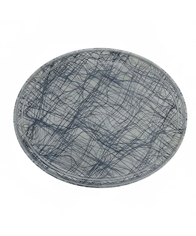 Khay Phục Vụ Oval Cambro 2500277 Fiberglass 48.9x61 cm Màu Xám Swirl