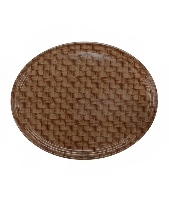 Khay Phục Vụ Oval Cambro 2500301 Camtray 48.9x61 cm Fiberglass Vân Đan Tối