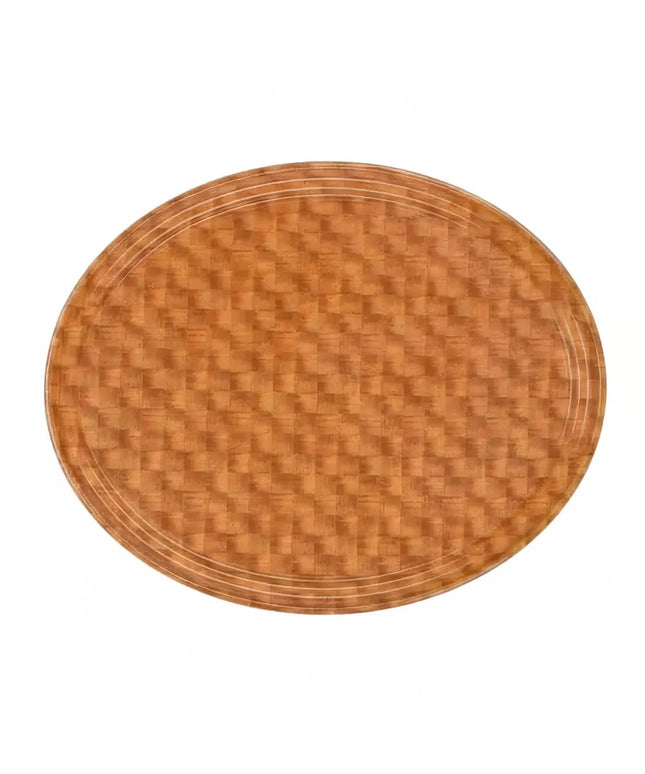 Khay Phục Vụ Oval Cambro 2500302 Camtray 48.9x61 cm Fiberglass Vân Đan Sáng